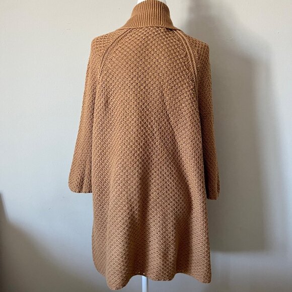 LUCKY BRAND Mustard Yellow Open Front Long Cardigan Sweater M - Picture 2 of 9